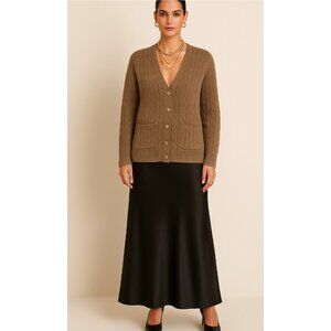 Autumn Cashmere Cable Knit Womens Cardegan Size L